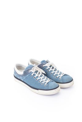 Louis VUITTON - Paire de sneakers lacées "Sprinter" en denim…