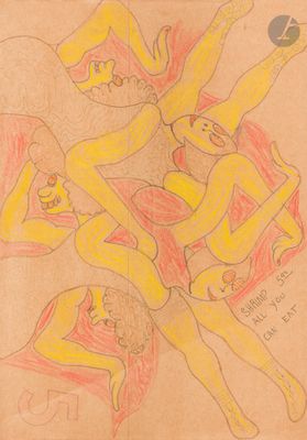 une image représentant un dessin d'un groupe de personnes assises sur un canapé
