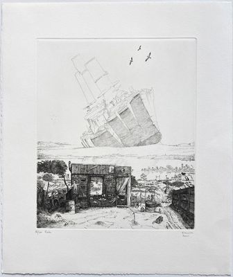 une image représentant un dessin d'un bateau sur l'eau