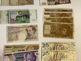 many different types of money that are on the table