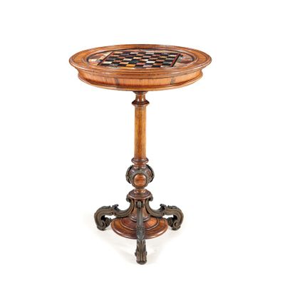 Table DE Service PlaquÉE EN Bois ET Marbres Divers, 19e SIÈC…