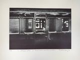 une photo en noir et blanc d'un wagon