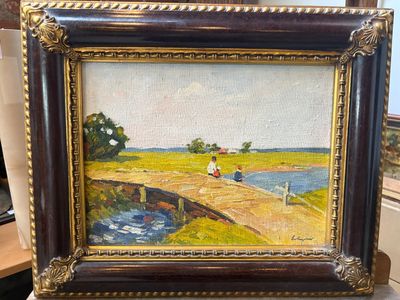 EUGÈNE MARKOV (NÉ EN 1939) Partie de pêche sur le pont