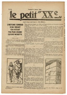 la une d'un journal français sur laquelle figure le dessin d'un homme et d'une femme