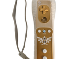 nintendo wii game controller with a lanyard strap attached to it