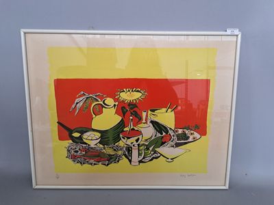 Dany Lartigue lithographie n° 5/75 dimensions 56 x 71 cm.