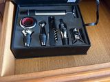 a black box with a set of wine tools in it