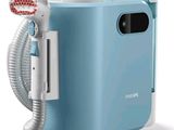 an image of a blue and white air purifier