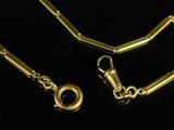 a gold chain with a clasp and a clasp on it