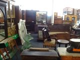 a room with a lot of furniture in it