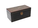 an image of a black and gold box on a white background