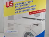 emballage d'un kit d'empilage avec tablette coulissante pour lave-linge et sèche-linge