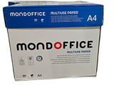 a box that has a blue and white logo on it