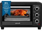 an image of a black toaster oven with a turkey in it