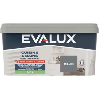 994/ Peinture salle de bain et cuisine Satin 2,5 L Gri…