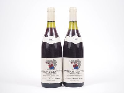 deux bouteilles de vin posées l'une à côté de l'autre sur une surface blanche