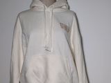 white hoodie on mannequin dummy with white background