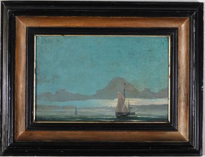 JEAN-FANCOIS THYS (1780-1866) Effets de lumière à l'aube, Vo…