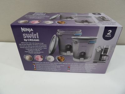 Lot de 2 pots pour Ninja CREAMi Scoop & Swirl avec couvercle… - Photo 1
