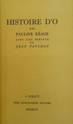 the front cover of a yellow book with black writing on it