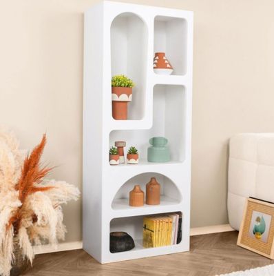 Bibliothèque design 5 niches NOCTA , panneaux de particules …