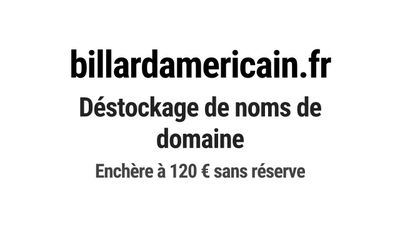 Nom de domaine billardamericain.