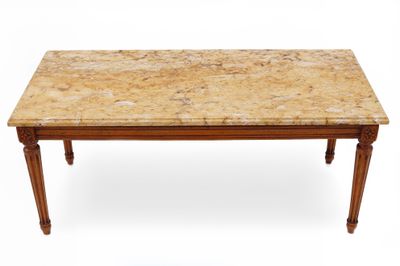 André MAILFERT (1884-1943) Table basse de style Louis XVI en… - Photo 1