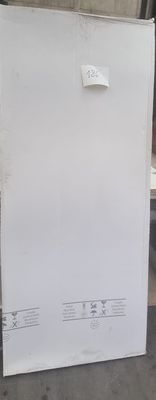 Paroi de douche en verre avec profilé blanc, 80 cm extensibl…