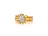 an image of a gold ring with diamonds on it