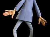 a figurine of a man in a suit and tie