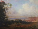 a picture of a painting on the wall of a room