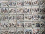 an old newspaper with a bunch of pictures on it