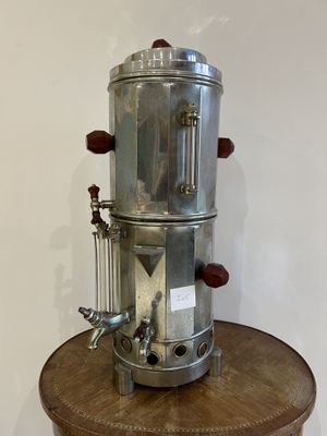 Ancien percolateur de café en métal poignée en bakelite, cou…