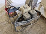 a machine that is sitting on the ground in the dirt