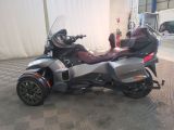 a motorcycle that is parked inside of a building