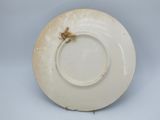 a white plate with a bug on it on a table