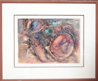 École FRANCAISE - XXeme Composition abstraite dans les teint…