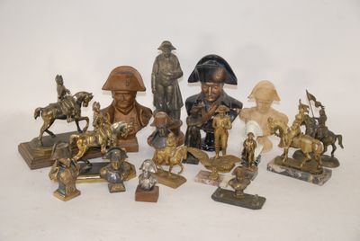 a lot of figurines that are sitting on a table