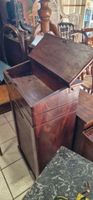 Pupitre classeur en placage d'acajou manque la clé, rideau a… (photo 2)