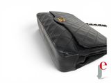 chanel black quilted lambskin flap bag with gold hardware