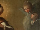 an image of a painting of a woman holding a baby