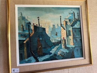 une photo d'un tableau accroché au mur