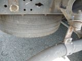 a close up of a car ' s exhaust pipe and exhaust pipe