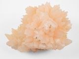quartz crystal cluster on a white background