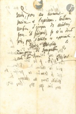 an old document with writing on it that is very old