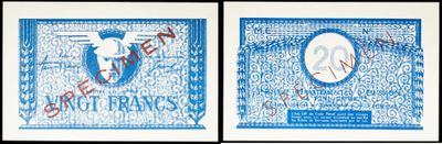 three different pictures of a blue and white picture of a number twenty