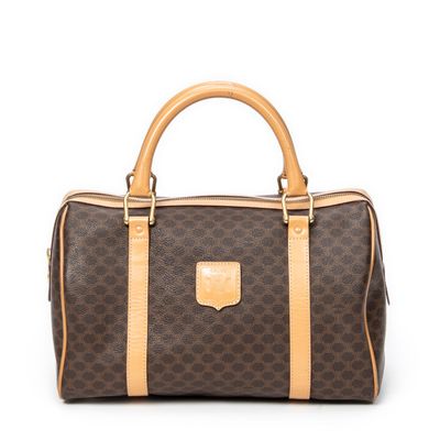 CELINE - SAC à main modèle "Vintage Small Boston" en toile M…