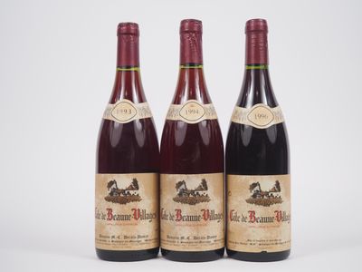 3 Bouteilles CÔTE DE Beaune Villages : 2 Domaine M.