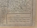 an old map of the country of france, with the names of the towns