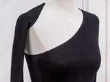 black one shoulder long sleeved dress on a mannequin mannequin mannequin mannequin mannequin mannequin mannequin manne